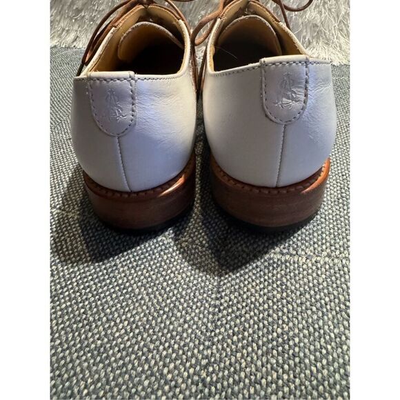 The Office of Angela Scott Mr Presley cognac and white womens derby Oxford size - Picture 3 of 11